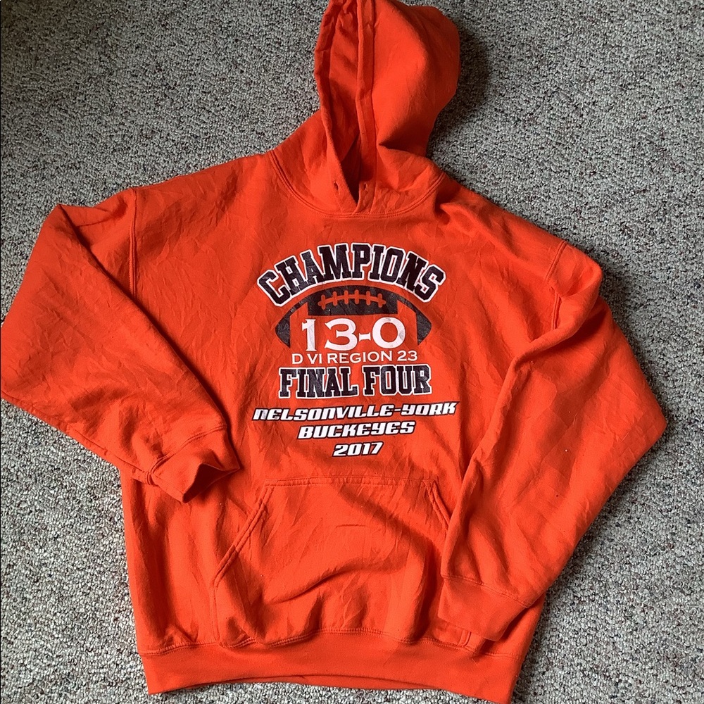 Orange buckeyes final four hoodie